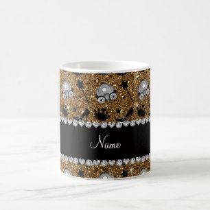 Mug La princesse nommée de parties scintillantes d'or
