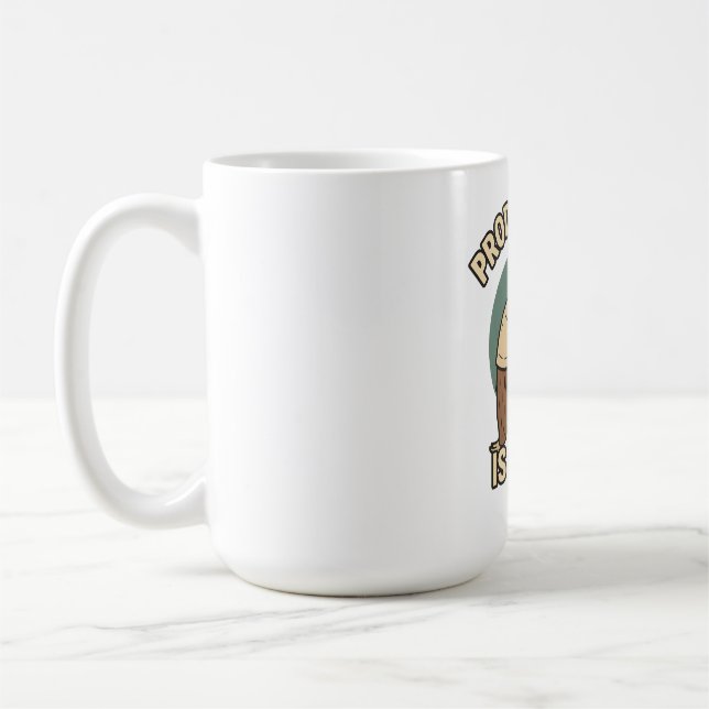 Mug La productivité est une arnaque - Lazy Sloth Funny (Gauche)