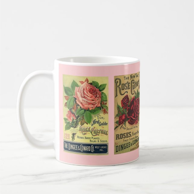 MUG LA PUBLICITÉ ROSE DE JARDINAGE DE ~ DE CULTURE DE (Gauche)