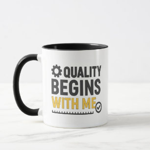 Mug La qualité commence avec moi Culture de travail po