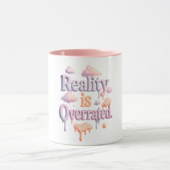 Mug "La réalité est surévaluée" - Dreamcore Cloud Esth (Centre)