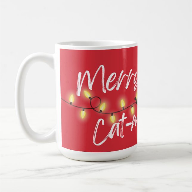 Mug La règle des chats noirs ! Merry Cat-mas (Gauche)