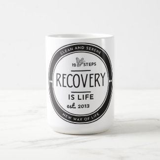 Mug La reprise est la vie, 12 étapes anniversaire de l