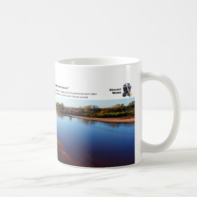 Mug La rivière Cimarron III - Matin d'octobre semblant (Droite)