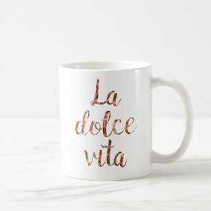 Mug La rose Dolce Vita d'or
