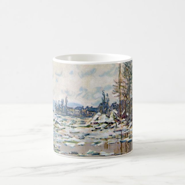 Mug La rupture de la glace par Claude Monet (Centre)