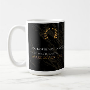Mug La sagesse de Marc Aurèle : les actes sont plus él