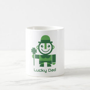 Mug La Saint-Patrick avec un lutin chanceux minimalist