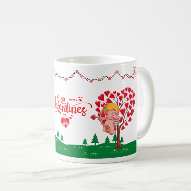 Mug La Saint-Valentin au café (Devant droit)