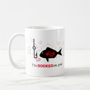 Mug La Saint Valentin au coeur et au poisson