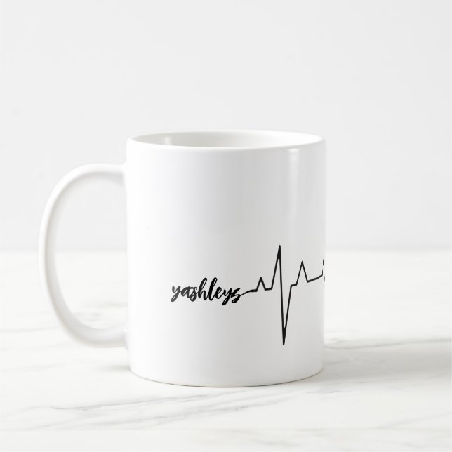 Mug La Saint-Valentin Battement de coeur Adorable Berg (Gauche)