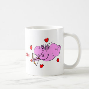 Mug La Saint Valentin d'amour hippo