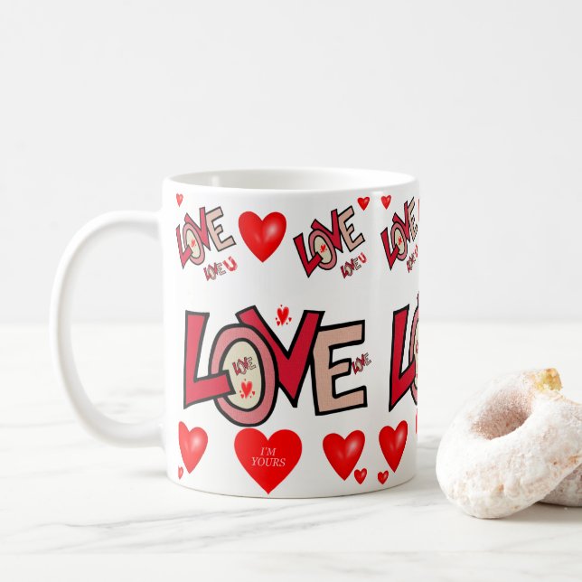 Mug La Saint Valentin en boue (Avec donut)