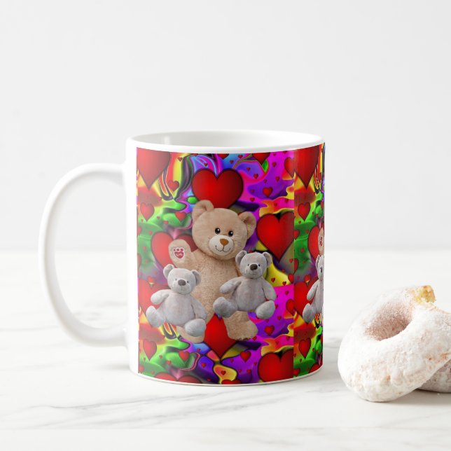 Mug La Saint-Valentin, les grenouilles (Avec donut)