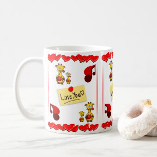 Mug La Saint-Valentin, les grenouilles
