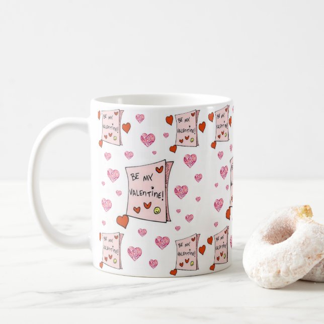 Mug La Saint-Valentin, les grenouilles (Avec donut)