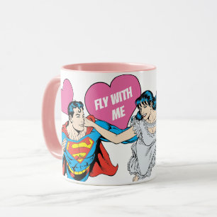 Mug La Saint-Valentin Superman   Voler avec moi