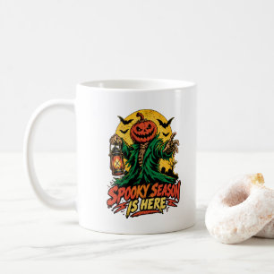 Mug La saison effrayante est là Citrouille Tête Épouva
