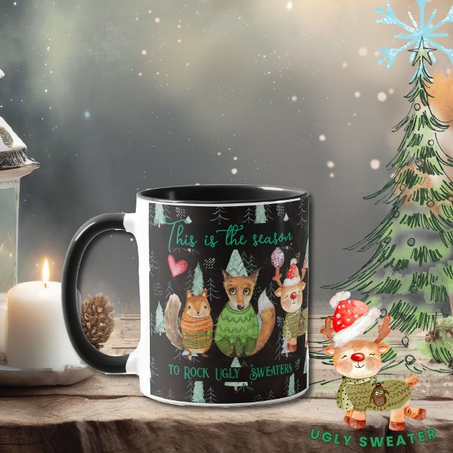 Mug La saison pour rocher des pulls moches (The Season to Rock Ugly Sweaters Mug)