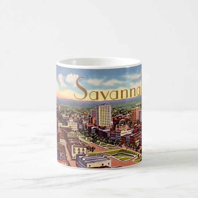 Mug La savane, vue 1940 de la Géorgie Birdseye (Centre)