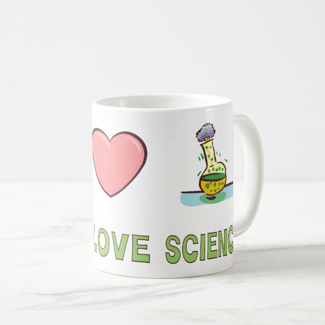 Mug La science de l'amour pour la paix (Devant droit)