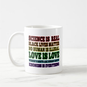 Mug La science est la vraie matière de vie noire