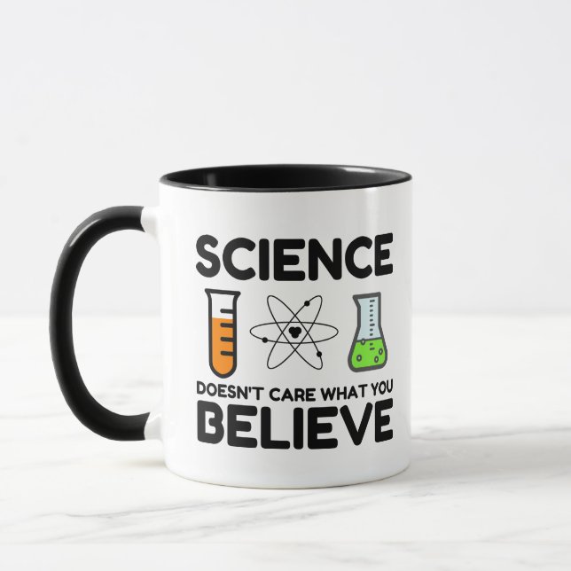 Mug La science se fiche de ce que vous croyez (Gauche)