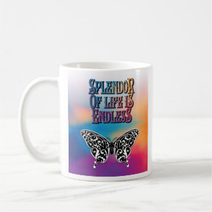 Mug La sensation de vie des papillons est un design sa