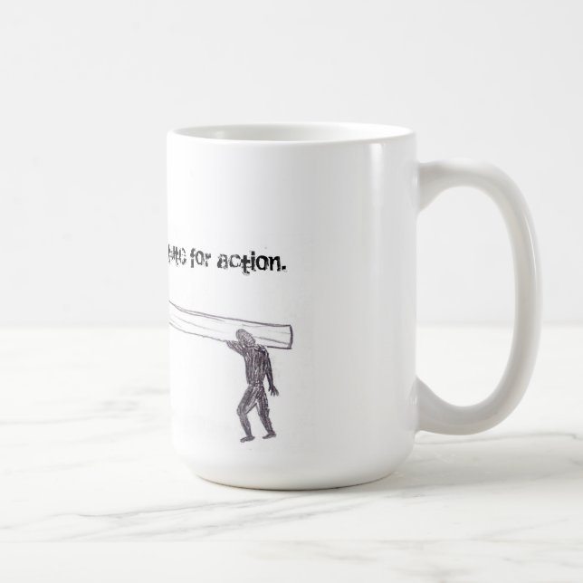 Mug La sympathie n'est aucun substitut pour l'action (Droite)