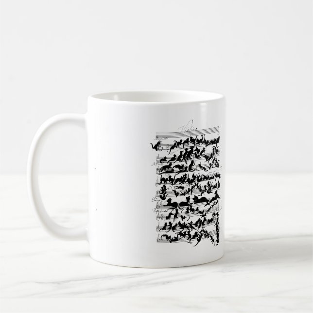 Mug La Symphonie du vecteur de chat (Gauche)