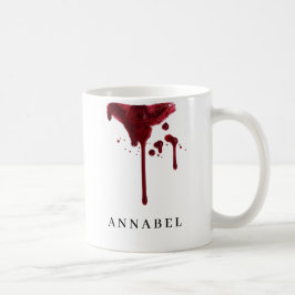 Mug La tache rouge rouge foncé du vampire avec du sang
