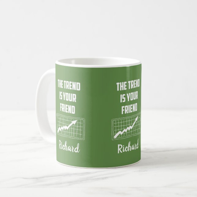 Mug La tendance est votre ami Stock négociants de marc (Devant gauche)