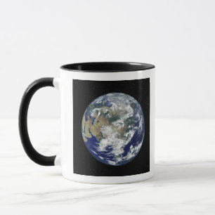 Mug La Terre entièrement éclairée centrée sur l'Asie
