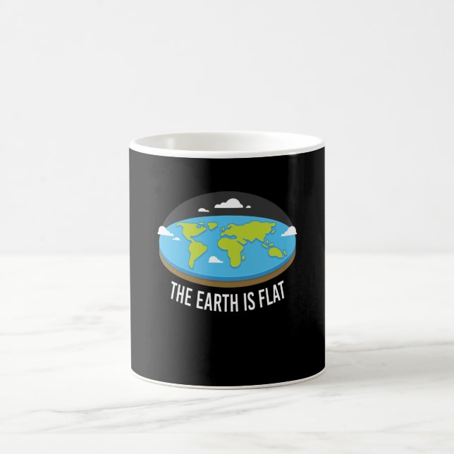 Mug La Terre Est Un Terrain Plat (Centre)