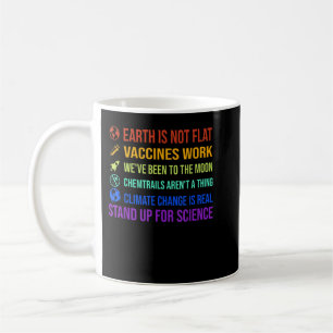 Mug La Terre n'est pas des vaccins plats La science de