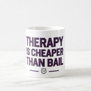 Mug La thérapie est moins chère que la caution