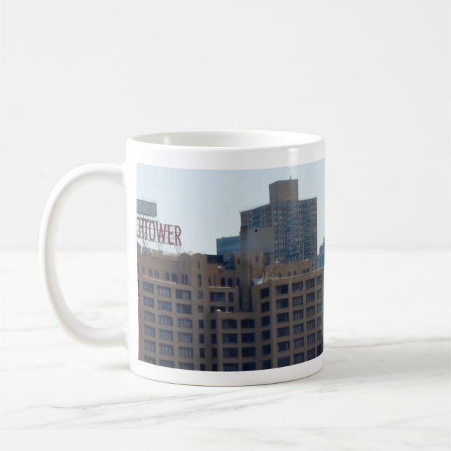 Mug La tour de guet de Brooklyn Skyline (Gauche)