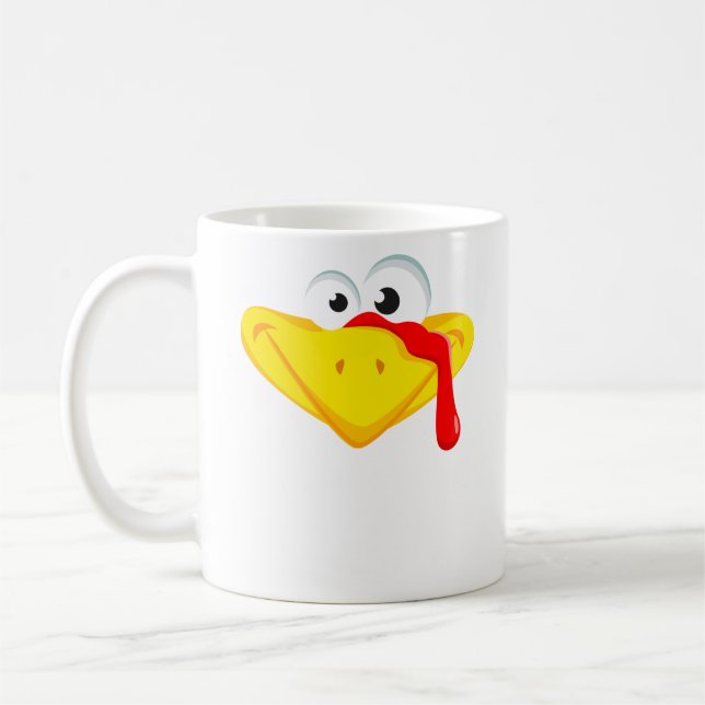 Mug La Turquie font face au jour drôle de thanksgiving (Gauche)