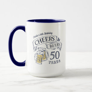 Mug La Typographie Bleue Rend Hommage Et Bières À N'Im