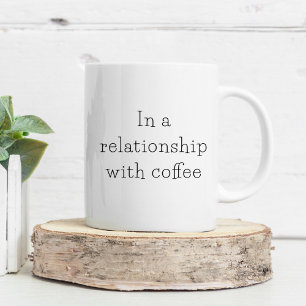 Mug La Typographie Dans Une Relation Avec Le Café