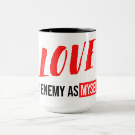 Mug La Typographie Moderne Conception Des Phrases "Amo