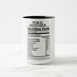 Mug La valeur nutritive du défenseur public