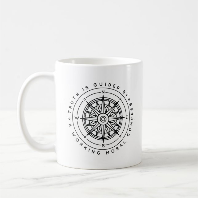 Mug La vérité est guidée par une boussole morale (Gauche)