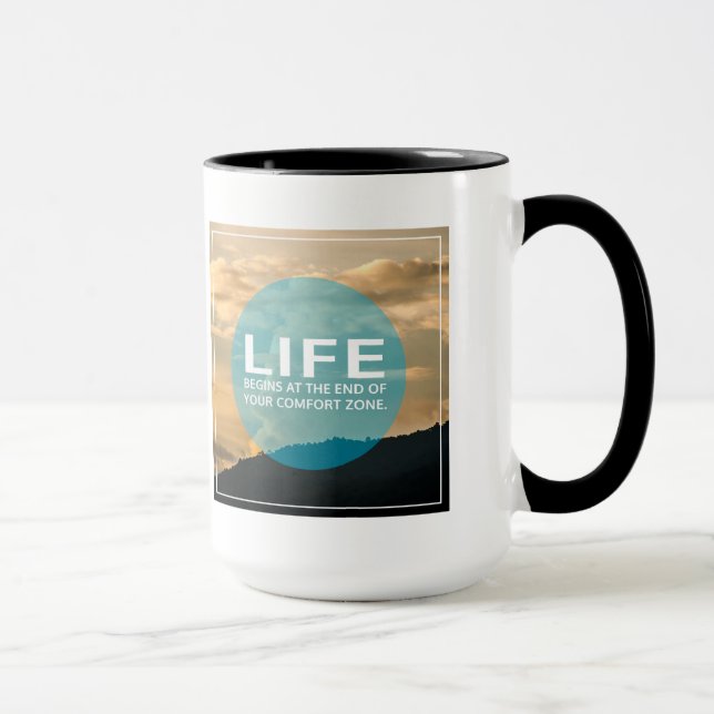 Mug La vie commence (Droite)