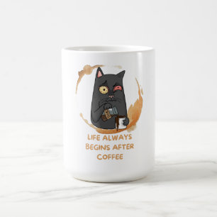 Mug la vie commence toujours après le café