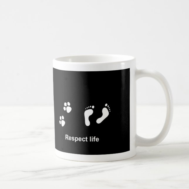 Mug La vie de respect - chacun importe (Droite)