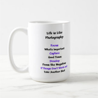 Mug La vie est comme la photographie