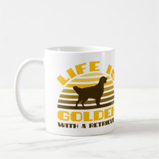 Mug La Vie Est Dorée Avec Un Récupérateur
