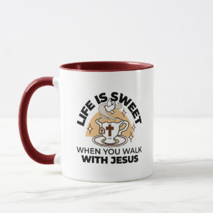 Mug La vie est douce avec Jésus - Christian Faith Tea 