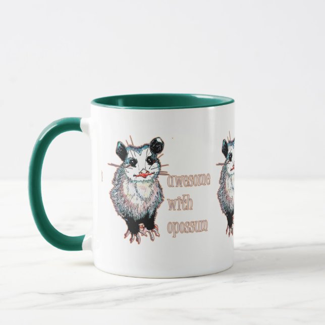Mug La vie est géniale avec Opossum (Gauche)